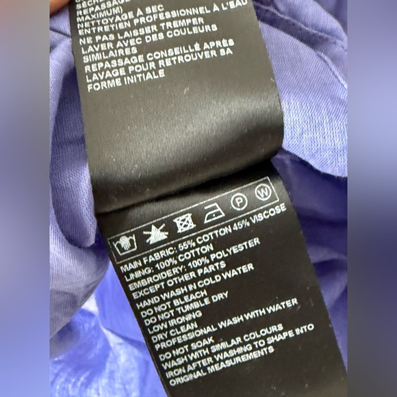 ba&sh Iris Floral Print Embroidered Yoke Drawstring Waist Cotton Dress Size 6 US - Picture 10 of 16